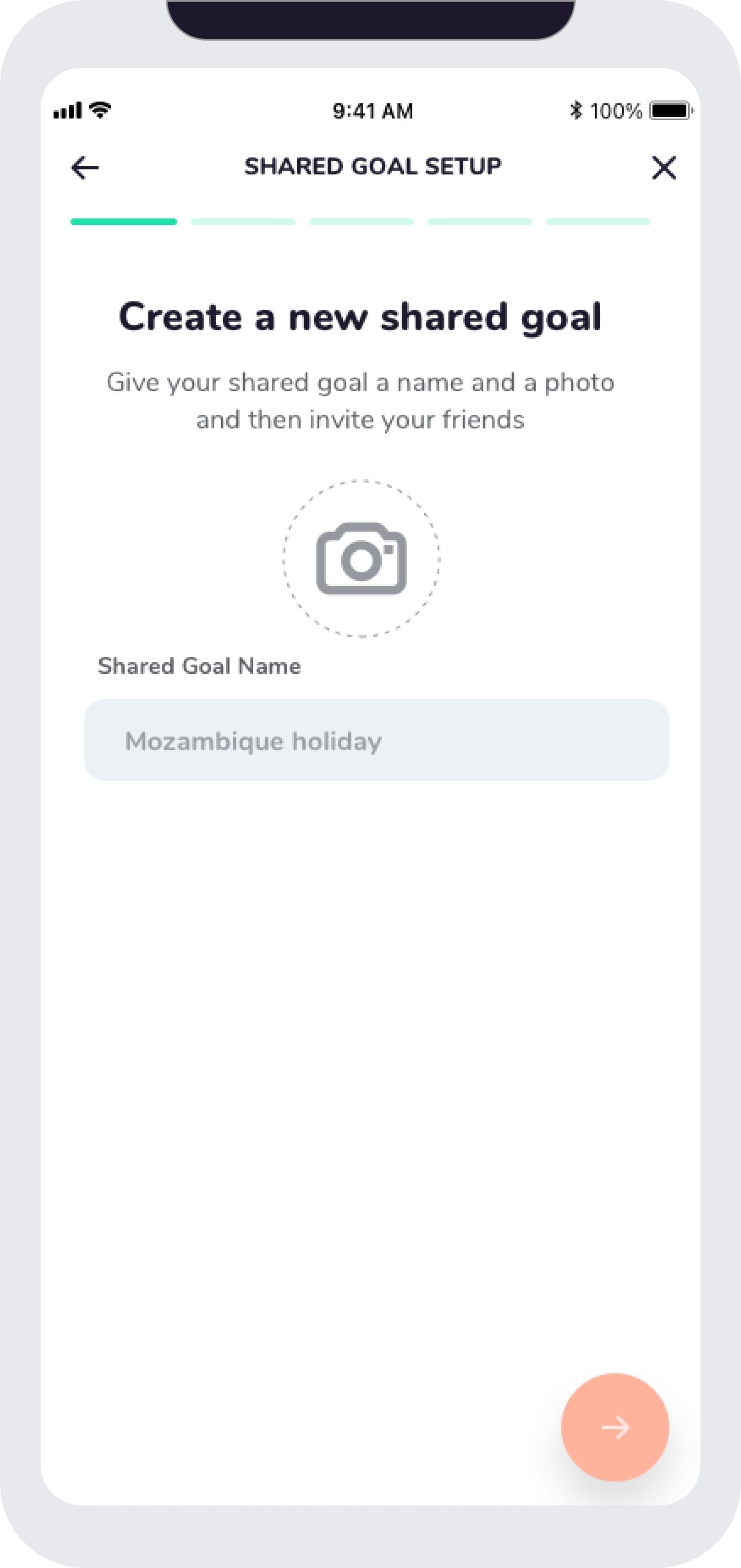 Friends creating a shared goal together