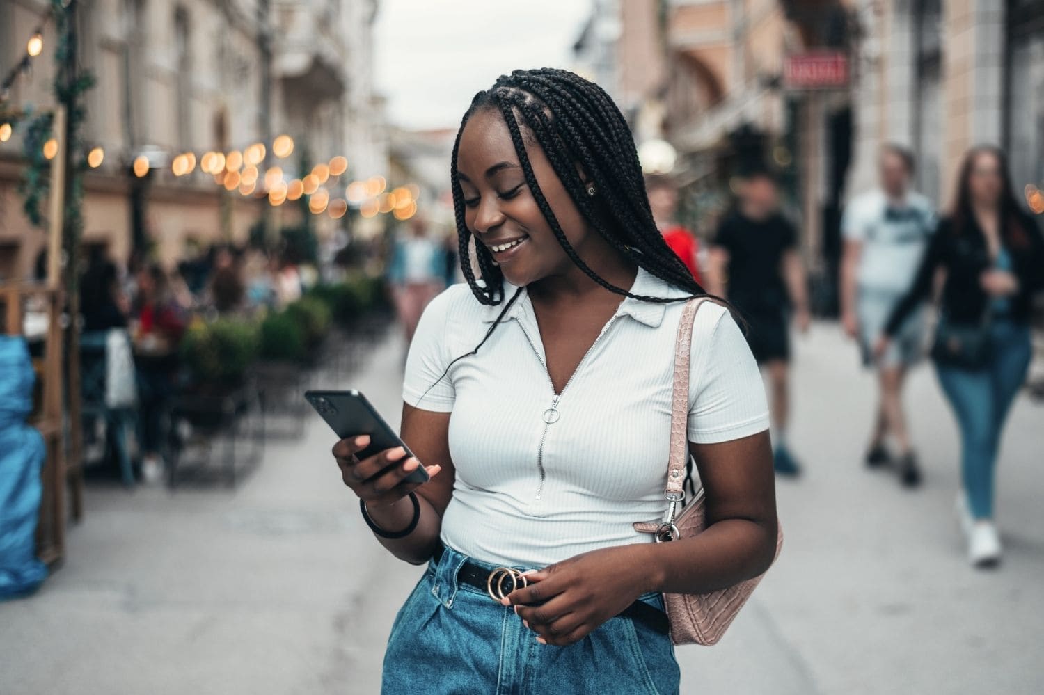 Women seeing her retirement investment growth