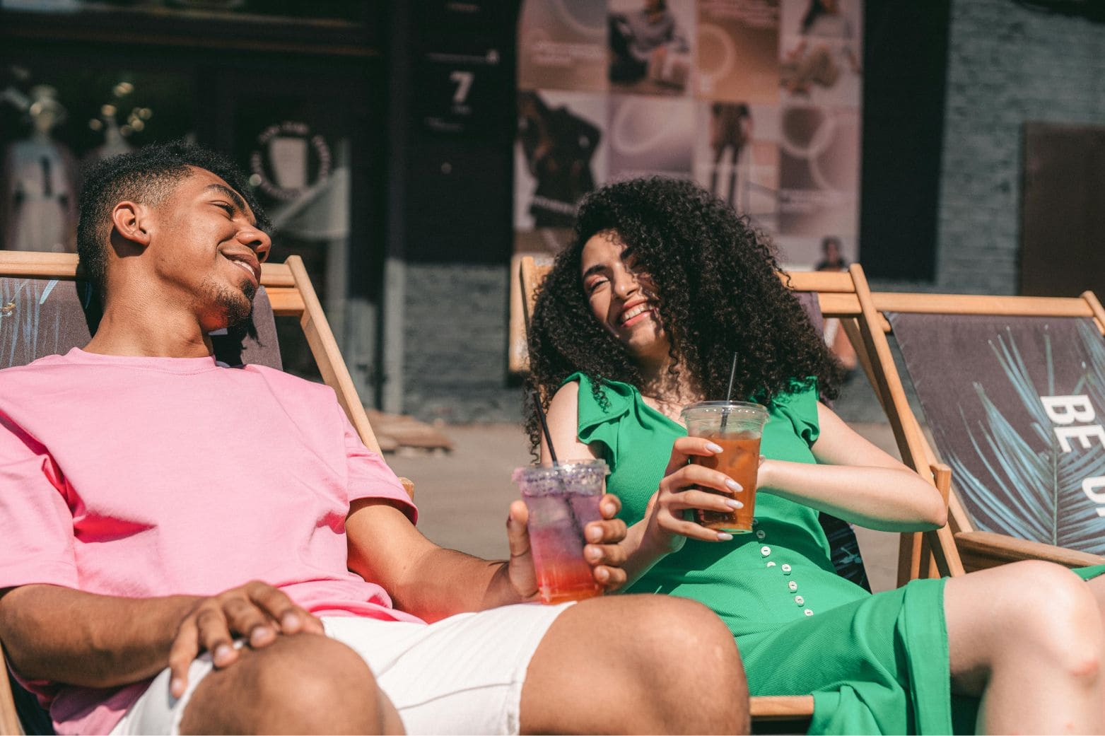 Happy couple on holiday