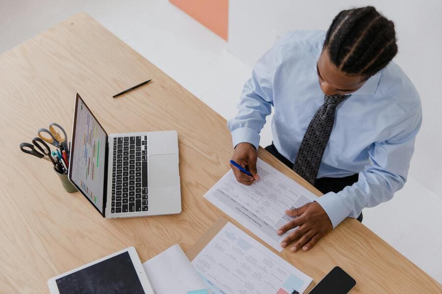 Man using Franc Provisional Tax Calculator
