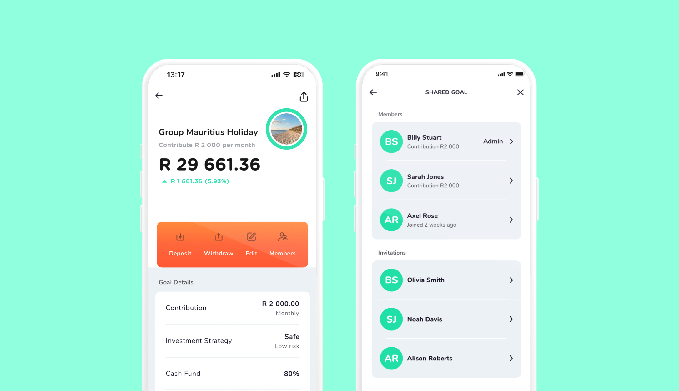 New Feature on the Franc App: Shared Goals 🤝